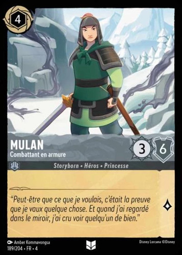 Mulan combattente in - -,