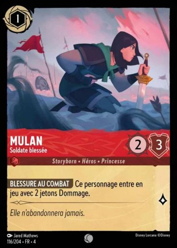 Mulan soldato ferito - mulan,